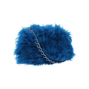 Prada Shoulder Faux Fur Clutch Bag